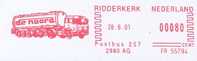 NEDERLAND : 2001 : Red Postal Metermark On Fragment : TRANSPORT,POIDS LOURD,TRUCK,CAMION-CITERNE,TANKER, - Vrachtwagens