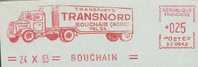 FRANCE : 1963 : Red Postal Metermark On Fragment : TRANSPORT,CAMION,POIDS LOURD,TRUCK,TRACTOR&TRAILER, - Camions