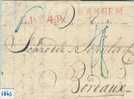 KOMPLETE HANDGESCHREVEN L.P.B.4.R. BRIEF Uit 1826 Van ARNHEM Naar BORDEAUX (1863)) - ...-1852 Prephilately