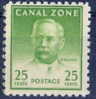 1948 25 Cent Canal Zone John Wallace Issue  #140a - Zona Del Canal