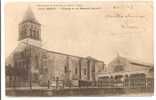 17 -  JONZAC -lot De 2 Cartes-1 Précurseur 1903 - L'église Et Le Marché Couvert -animation Des Fillettes Posent - Jonzac