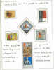 Themes   Tir A L´arc Archer Arc Et Fleches Avec 6 Timbres  Sur Feuille Safe D´ Exposition - Bogenschiessen