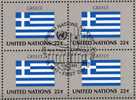 UNO Flaggen VIII 1987 GREECE New York 539+ 4-Block + Kleinbogen O 16€ - Gebraucht