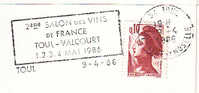 1986 France 54 Tuol-Valcourt Salon Des Vins  Wine Festival Vineyard Wines Vini Enologia Vigneti - Vins & Alcools