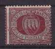 SAN MARINO 1892-94 STEMMA SASSONE  N° 22 ** MNH FIRMATO CAFFAZ - Unused Stamps