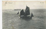 BELGIUM Wenduyne, Au Large, Sailboat, Zeilboot,  Near  EX Cond. PC Mailed In 1921, STAR - Wenduine