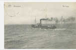 BELGIUM Wenduyne, Au Large, Steam Boat, EX Cond. PC Mailed In 1921, STAR - Wenduine