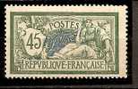 FRANCE - 1907/20 - Type Merson - Yvert # 143 - MINT (LH) - 1900-27 Merson