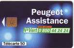 PEUGEOT ASSISTANCE 50U SO3 02.98 BON ETAT - 1998
