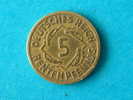 1924 J  - 5 RENTENPFENNIG / KM 39 ( For Grade, Please See Photo ) ! - 5 Rentenpfennig & 5 Reichspfennig