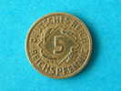 1926 A  - 5 RENTENPFENNIG / KM 39 ( For Grade, Please See Photo ) ! - 5 Rentenpfennig & 5 Reichspfennig