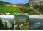 CPSM. XONROPT. LONGEMER. ASPECTS VILLAGE ET LAC DE LONGEMER..DATEE 1990. FLAME. - Xonrupt Longemer