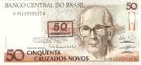 BILLETE DE BRASIL DE 50 CRUZEIROS  SIN CIRCULAR   (BANKNOTE) - Brasil