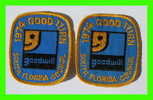 SCOUTING PATCHES -  ( 2 ) SOUTH FLORIDA COUNCIL - 1974 GOOD TURN - GOODWILL - - Scoutisme