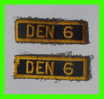 SCOUTING PATCHES - ( 2 ) DEN 6 - - Pfadfinder-Bewegung