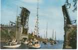 Montlake University District Draw-bridge, Opening Day Boat Season, Sailboats, On C1950s Vintage Chrome Postcard - Seattle