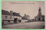 61 - BAZOCHES Sur HOËNE -- La Place Et L'Eglise - Bazoches Sur Hoene