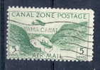 1931 5 Cent Canal Zone Air Mail #C7  Panama Canal Cancel - Kanalzone