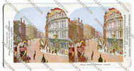 CARTOLINA STEREOSCOPICA ROYAL AVENUE BELFAST IRLANDA IRELAND ANNO 1906 - Antrim