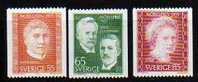 SUEDE       Neuf **      Y. Et T.  N° 713 à 715       Cote:  3,00 Euros - Unused Stamps