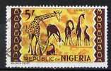 NIGERIA         N° 188          OBLITERE - Giraffes