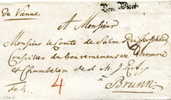 1783 - "De Vienne" Manuscrit Et "Von Wien" Au Tampon Sur Lettre Pour Brünn (Brno) En Moravie. - ...-1850 Prefilatelía