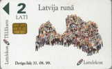 # LATVIA D12 Latvija Runa 2lati Gpt 08.98  Tres Bon Etat - Lettonia