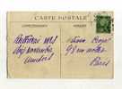 - TUNISIE . AFFRANCHISSEMENT SIMPLE  SUR CP DE 1913 POUR LA METROPOLE - Storia Postale