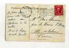 - AFFRANCHISSEMENT SIMPLE SUR CP DE 1907 POUR LA FRANCE . - Covers & Documents