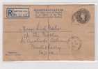 GREAT BRITAIN-REG.LETTER-Postal Stationery-196 -ADRESSED TO  PONDICHERY-INDIA - Interi Postali