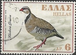 GREECE 1970 Nature Conservation Year - 6d.- Rock Partridge FU - Usados