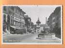 H131 Murten Morat Grand Rue,camionette,Fontaine,Horloge. Cachet Murten 1953 - Morat