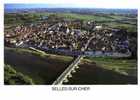 CPSM. SELLES SUE CHER. VUE AERIENNE. TIRAGE 1000 EXEMPLAIRE. DATEE 1997 - Selles Sur Cher