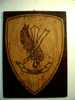 FOLGORE  TAVOLOZZA IN LEGNO INCISA A MANO MILITARE ITALY ITALIE Carte6 - Airforce