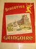 BUVARD / BISCOTTES GRINGOIRE PARIS LE LOUVRE  / 15 X 19CM  / BEL ETAT - Biscotti