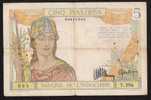 INDOCHINA INDOCHINE P55a  5 PIASTRES (1932) Signature 8   FINE - Indocina