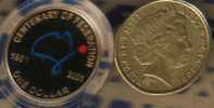 AUSTRALIA  $1 DOLLAR  CENTENARY OF FEDERATION COLOURED FRONT  QEII BACK 2001PROOF READ DESCRIPTION CAREFULLY !!! - Ongebruikte Sets & Proefsets