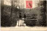 Evaux Les Bains (Creuse) Le Ruisseau Des Bains "Enfants Sur Un Petit Pont" - Evaux Les Bains