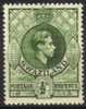 Swaziland - 1938-1954 KGVI ½d P13½x14 Bronze-green MH* - Swaziland (1968-...)