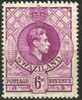 Swaziland - 1938-1954 KGVI 6d P13½x14 Deep Magenta (*) # SG 34a - Swaziland (1968-...)