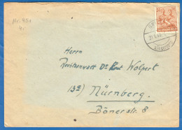 Deutschland; Alliierte Besetzung MiNr. 951; 1948; Geschäftsbrief  Gmund Firma Zijnen & Söhne - Lettres & Documents