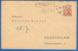 Deutschland; Alliierte Besetzung MiNr. 951; 1948; Erfurt - Cartas & Documentos