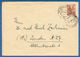 Deutschland; Alliierte Besetzung MiNr. 951; 1948; Arnsdorf - Storia Postale