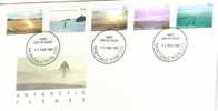 AUSTRALIA  FDC ANTARCTIC TERRITORY  LANDSCAPES SERIES III 5 STAMPS  DATED 11-03-1987 CTO SG? READ DESCRIPTION !! - Lettres & Documents