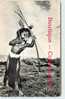 TIR à L´ARC - GUERRIER De PAPOUASIE En NOUVELLE GUINEE - MISSION Du SACRE COEUR D´ISSOUDUN Dans L´INDRE 36 - DOS VISIBLE - Bogenschiessen