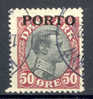 Denmark 1921 Mi. 7  50 Ø Portomarke Postage Due King König Christian X - Postage Due