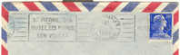 Martinique - Fort De France RP - Lettre 1958 Avec Flamme Saint-Pierre Volcan - Marianne Muller - Cartas & Documentos