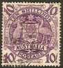 AUSTRALIA - 1949 10/- Coat Of Arms. Scott 219. Used - Usati