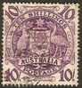 AUSTRALIA - 1949 10/- Coat Of Arms. Scott 219. Used - Usados