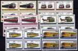 Strassenbahn Bus Bahn Triebwagen 1971 Berlin 379/84 ** 4-Blocks 24€ Train Sheet Bf Germany - Tranvías